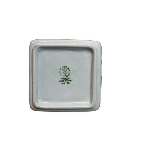 Hotel RITZ e Sporting Roma Italy Vintage Ashtray - Porcelain Made in Italy 4"x4" - Picture 2 of 3